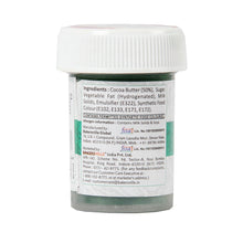 Load image into Gallery viewer, Colourmist Cocoa Butter Metallic Colour Paint (Metallic Green), 20g | Color Paint For Chocolate, Icing, Airbrush, Gumpaste | Metallic Green, 20g