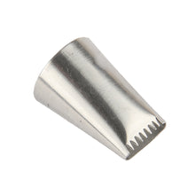 Load image into Gallery viewer, FineDecor Piping Tip, Stainless Steel Icing Piping Nozzle Tip, Cake Decorating Tools Cream Puff Decor Pastry Icing Piping Tool for Baker, 1psc (A39)