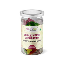 Load image into Gallery viewer, Food decor Edible Wafer Decoration Assorted Autumn Leaves-Bv-2907 (30 Pcs x 1 Jar), 30 g