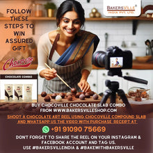 Load image into Gallery viewer, Combo of Chocoville Compound slab, 500g (Dark, Milk and White)