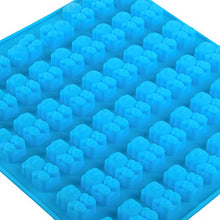 Load image into Gallery viewer, FineDecor 53 Cavity Silicone Gummy Bear Mold with 1 Dropper, Silicone Bear Designed Gummy Jelly Candy Mould Chocolate Mold (Blue)
