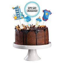 Load image into Gallery viewer, LET'S PARTY - CAKE TOPPER - 1ST BIRTHDAY BABY BOY THEME PACK - LP 2949