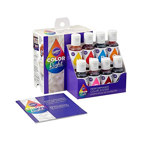 Wilton Color Right Performance Color System, Assorted (19 ml X 8 Bottles X 1 Set)