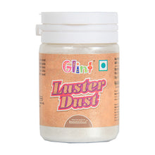 Load image into Gallery viewer, Glint Edible Luster Dust (Pearl White), 10g, Pearl Dust, Edible Sparkle Dust, Edible Product for Cake Decor, Glittering Shiner Dust, Pearl White, 10g