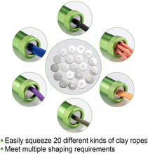 Load image into Gallery viewer, FineDecor 21Pcs Stainless Steel Sugar Craft Extruder Fondant Sugar Paste Extruder Ceramics Pottery Polymer Modeling Decorating Tools Set - FD 2936