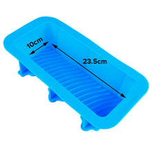 Load image into Gallery viewer, FineDecor Silicone Fruit Cake Bakeware Pan Mould, Bread/ Loaf/ Quiche/ Lasagna/ Pot Pies Non Stick Silicone Mould, Blue, 23*10*6 cm - FD 3183