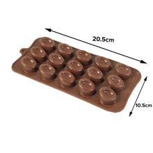 Load image into Gallery viewer, FineDecor Silicone Mould Toffee Shape Mould | Candy Mould | Jelly Mould | Bakeware Mold | Soap Wax Flexible Baking Mould (15 Cavity) - FD 3521