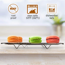 Load image into Gallery viewer, FineDecor Oven Safe Stainless Steel Cooling Rack for Baking Medium (37.5*25 cm), FD 3036