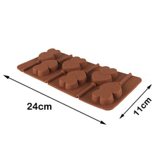 Load image into Gallery viewer, Finedecor Silicone Double Heart Lollipop Mould - FD 3161, (6 Cavities)