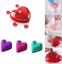 Load image into Gallery viewer, FineDecor Diamond Heart Love Shape Silicone Mousse/Pinata Cake Mould, Silicone Oven Safe Chocolate Mousse Dessert Baking Pan, FD 3176