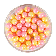 Load image into Gallery viewer, Glint Dual Tone Pearl Balls for Cake Decoration ( 10mm ) ( Yellow & Pink ), 75g | Dual Colour Cake Sprinkle For Cake Decoration | 75g