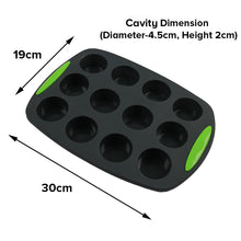 Load image into Gallery viewer, FineDecor 5 psc Premium NonStick Silicone Bakeware Set, Non Stick Doughnut Pan, Muffin Pan, Loaf Pan, Round & Square Pan Kitchen Tool, FD 3401, Black