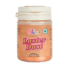 Load image into Gallery viewer, Glint Edible Luster Dust (Rose Gold), 10g, Pearl Dust, Edible Sparkle Dust, Edible Product for Cake Decor, Glittering Shiner Dust, Rose Gold - 10g
