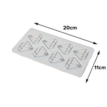 Load image into Gallery viewer, FineDecor Diamond Pattern Silicone Chocolate Garnishing Mould (6 Cavity), Diamond Shape Garnishing Sheet For Chocolate And Cake Decoration, FD 3517