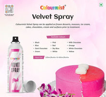 Load image into Gallery viewer, Colourmist Velvet Spray ( Pink ), 400ml | Premium Cocoa Velvet Butter Spray Color for Frozen Dessets & Cakes | ( Pink ) | 400ml