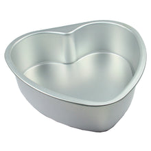 Load image into Gallery viewer, FineDecor Premium Aluminium Cake Pan/Mould Removable Bottom, Heart Shape (8 inch diameter * 2.3 inch height), FD 3027