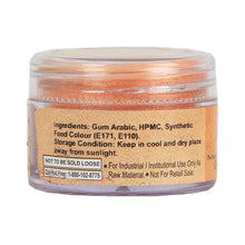 Load image into Gallery viewer, Glint Edible Luster Dust ( Orange ), 5g | Pearl Dust | Edible Sparkle Dust | Edible Product for Cake Decor | Glittering Shiner Dust | Orange - 5g