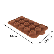 Load image into Gallery viewer, Finedecor Silicone Deep Heart Shape Chocolate Mould - FD 3137, (15 Cavities)