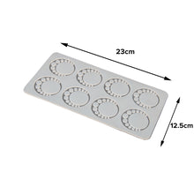 Load image into Gallery viewer, FineDecor Round Necklace Pattern Silicone Chocolate Garnishing Mould (8 Cavity), Circular Garnishing Sheet For Chocolate And Cake Decoration, FD 3519