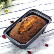 Load image into Gallery viewer, FineDecor Toast Pan ( Black ), Carbon Steel Bread Pan, Nonstick Loaf Pan for Baking with Easy Grips Handles ( 7.5 * 5 * 2.5 inch)FD 3317