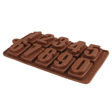 Load image into Gallery viewer, FineDecor Silicone Chocolate Mould Numeric Chocolate / Chocolate Number Candy Mold Ice Cube Tray - FD 3436