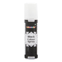 Load image into Gallery viewer, Colourmist Premium Colour Spray (Black), 100ml | Cake Decorating Spray Colour for Cakes, Cookies, Cupcakes Or Any Consumable For A Dazzling Effect