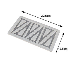Load image into Gallery viewer, FineDecor Triangle Wave Pattern Silicone Chocolate Garnishing Mould (6 Cavity), Garnishing Sheet For Chocolate And Cake Decoration, FD 3510