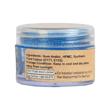 Load image into Gallery viewer, Glint Edible Luster Dust ( Blue ), 5g | Pearl Dust | Edible Sparkle Dust | Edible Product for Cake Decor | Glittering Shiner Dust | Blue - 5g