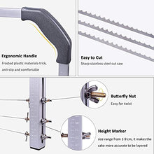Load image into Gallery viewer, FineDecor Adjustable Cake Leveler With 3 Blade Stainless Steel Cut Saw with Baking Tools, 18 Wide, Gray (FD 3312)
