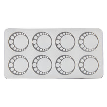 Load image into Gallery viewer, FineDecor Round Necklace Pattern Silicone Chocolate Garnishing Mould (8 Cavity), Circular Garnishing Sheet For Chocolate And Cake Decoration, FD 3519