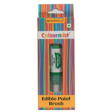 Load image into Gallery viewer, Colourmist Edible Paint Brush With Metallic Paint ( Metallic Green ) | Food Colour Paint Brush For Dessert | 1pc