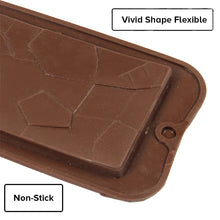 Load image into Gallery viewer, FineDecor Silicone Mould Cracked Chocolate Bar Shape Mould | Candy Mould | Jelly Mould | Baking Silicon Bakeware Mold | FD 3533
