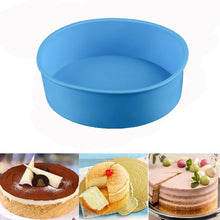 Load image into Gallery viewer, FineDecor Round Silicone Non Stick Cake Pan, Bread and Loaf Tins, Moulds Pan for Cakes,Loaves, Breads, Pie, Pancakes, Pizza and Lasagna (FD 3187)
