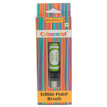 Load image into Gallery viewer, Colourmist Edible Paint Brush With Vibrant Colour Paint ( Green ) | Food Colour Paint Brush For Dessert | 1pc
