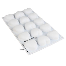 Load image into Gallery viewer, FineDecor Heart Shape Silicone Mousse Cake Mould, 3D Mould Tray for Candy Pastry Chocolate Truffle Cupcake Jello Cookie Pudding FD 3164 (15 Cavity)