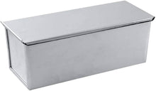 Load image into Gallery viewer, FineDecor Premium Big Nonstick Aluminium Steel Bread Mould/Loaf Pan/Bread Pan/Toast Mould/Bread Tin with Cover Bakeware (Silver) for 750 gm, FD 3311