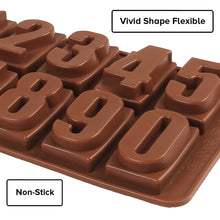 Load image into Gallery viewer, FineDecor Silicone Chocolate Mould Numeric Chocolate / Chocolate Number Candy Mold Ice Cube Tray - FD 3436