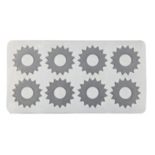 Load image into Gallery viewer, FineDecor Jagged Round Pattern Silicone Chocolate Garnishing Mould (8 Cavity), Garnishing Sheet For Chocolate And Cake Decoration, FD 3518