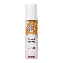 Load image into Gallery viewer, MetaGlo Edible Pearl Spray ( Gold ), 100ml | Cake Decorating Spray Colour for Cakes, Cookies, Cupcakes Or Any Consumable For A Dazzling Metallic Shimmer Effect, Gold