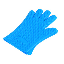 Load image into Gallery viewer, FineDecor Cooking Oven Heat Resistant Rubber Silicone Kitchen Hand Gloves Pack Of 1 Pair - FD 3400
