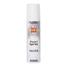 Load image into Gallery viewer, MetaGlo Edible Pearl Spray ( Silver ), 100ml | Cake Decorating Spray Colour for Cakes, Cookies, Cupcakes Or Any Consumable For A Dazzling Metallic Shimmer Effect, Silver
