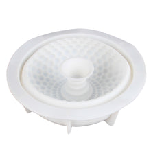 Load image into Gallery viewer, FineDecor Round Grid Shape Silicone Mousse Cake Mould, Non-stick Round Shape Silicone Mould Tray for Baking, Dessert, Biscuit and Soap, FD 3175