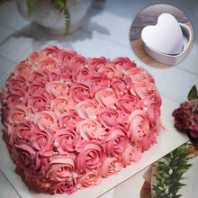Load image into Gallery viewer, FineDecor Premium Aluminium Cake Pan/Mould Removable Bottom, Heart Shape (6 inch diameter * 2 inch height), FD 3026