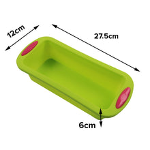 Load image into Gallery viewer, FineDecor 5 Psc Premium NonStick Silicone Bakeware Set, Non Stick Doughnut Pan, Muffin Pan, Loaf Pan, Round & Square Pan Kitchen Tool, FD 3402, Green