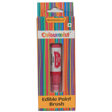 Load image into Gallery viewer, Colourmist Edible Paint Brush With Metallic Paint ( Metallic Pink ) | Food Colour Paint Brush For Dessert | 1pc