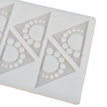 Load image into Gallery viewer, FineDecor Small Designed Hollow Triangle Shape Chocolate Garnishing Sheet For Chocolate And Cake Decoration (8 Cavity),FD 3360