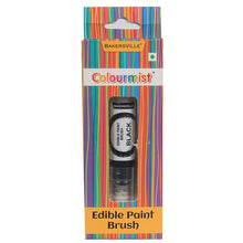 Load image into Gallery viewer, Colourmist Edible Paint Brush With Vibrant Colour Paint ( Black ) | Food Colour Paint Brush For Dessert | 1pc
