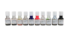 Load image into Gallery viewer, Colourmist Colour Splash Assorted 20 Gm, Pack of 10 Colours (Yellow, Orange, Green, Blue, Purple, Red, Brown, Pink, Royal Blue, Red Strawberry)