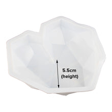 Load image into Gallery viewer, FineDecor Diamond Heart Shape Silicone Mousse/Pinata Cake Mould, Mousse Fudge 3D Heart Mould for Chocolate Baking Pan, FD 3177