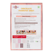 Load image into Gallery viewer, FooDecor Chocolate Transfer Sheets 50 Pcs (5 Assorted Love Theme Designs(A4 Size)), For DIY Chocolate Cookie Cake Decoration Chocolate Print, BV 3099
